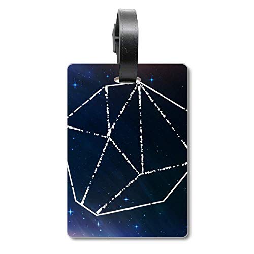 Étiquette bagage Star Blue Crystal pour valise de croisière et voyage aérien