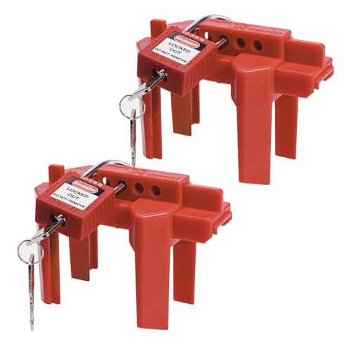 Boviisky Bloqueio de válvula de esfera com cadeado de segurança, dispositivo de bloqueio de válvula