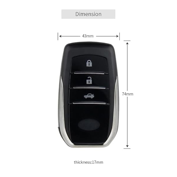 EASYGUARD EC002-T2-NS PKE Car Alarm System Proximity Sensor Lock Unlock Remote Engine Start Push Start Button NFC Lock and Unlock Vibration Alarm DC12V - Image 3