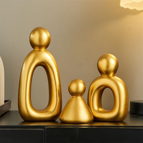 Statue abstraite pour meuble TV : sublimez votre salon moderne