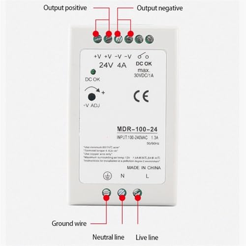 Source de transformateur de qualité MDR-20W 24V haut rendement