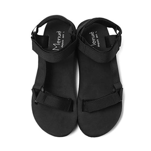 welleg（ウェレッグ）『menue面ファスナー厚底スポーツサンダル』