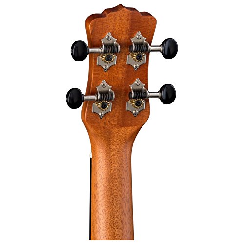 Luna vintage en acajou Soprano Ukulélé électrique acoustique W/chiffon, support et câble - Les Beatles, Paul McCartney, John Lennon, RIngo Starr, George Harrison Luna vintage en acajou Soprano Ukulélé électrique acoustique W/chiffon, support et câble – Image 4
