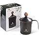 VIENESSO Milchaufschäumer (Manuell/Hand) aus Edelstahl - Milk Frother/Milchschäumer mit Doppelsieb: erzeugt cremigen Milchschaum für Kaffeespezialitäten, inkl. Barista E-Book (400 ml)