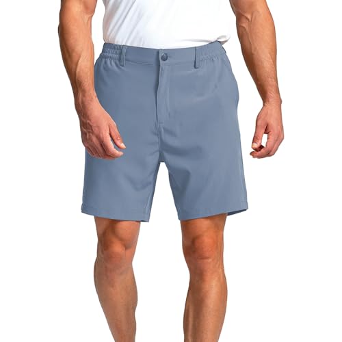 Short chino confortable avec taille élastique contre la chaleur