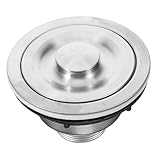 STAHAD Colador de Desagüe de Fregadero de Acero Inoxidable con Cesta Profunda Extraíble Tapa Sellada Resistente y Duradero para Cocina Baño y Lavabos sobre Encimera