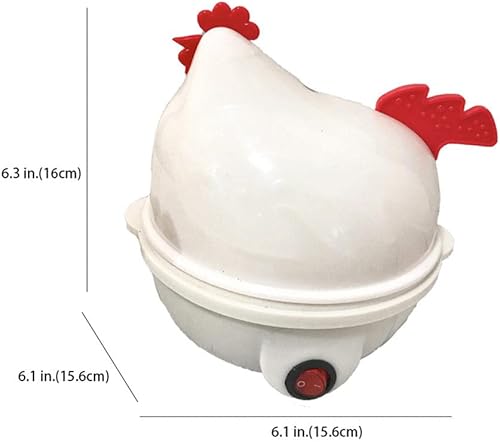 Miniatura 6 de MYBAQ, Olla de huevos, olla de huevos hervidos, ollas eléctricas, olla rápida de huevos, vaporizador de huevos para la cocina, placa calefactora de