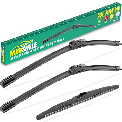 26 16 11 Windshield Wiper Blades Replacement for Chevrolet Chevy Trax 2024 2025 2026 Premium All Weather Front Rear Wipers Set - OEM Quality (Pack of 3)