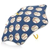 ALAZA Baseball-Regenschirm für Kinder, marineblau, niedlicher Regenschirm für Jungen und Mädchen,...