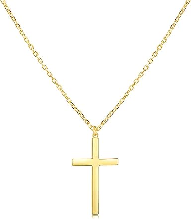 Tiny Cross Pendant Necklace 
