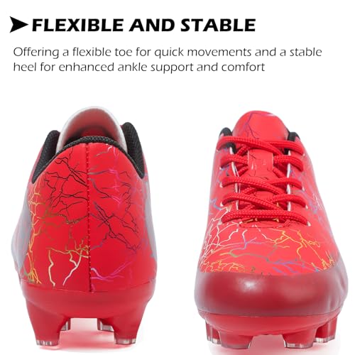 DimaiGlobal Kids Soccer Shoes Boys Girls Soccer Cleats Outdoor Training Athletic Sneakers Professional Spikes Youth Turf Football Shoes Unisex4