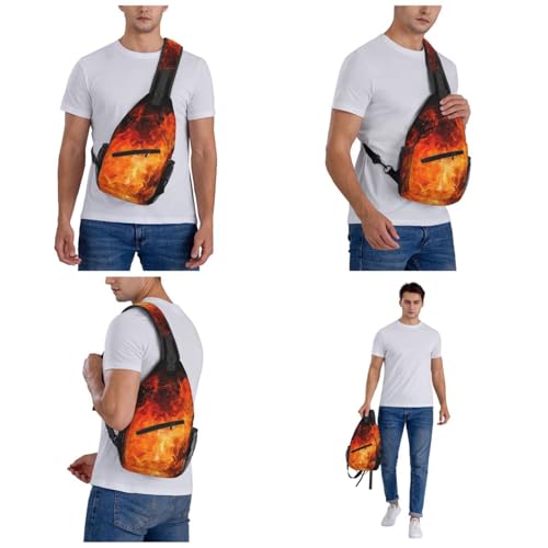 Bolso tipo sling Roaring Flame para senderismo y uso diario miniatura 6