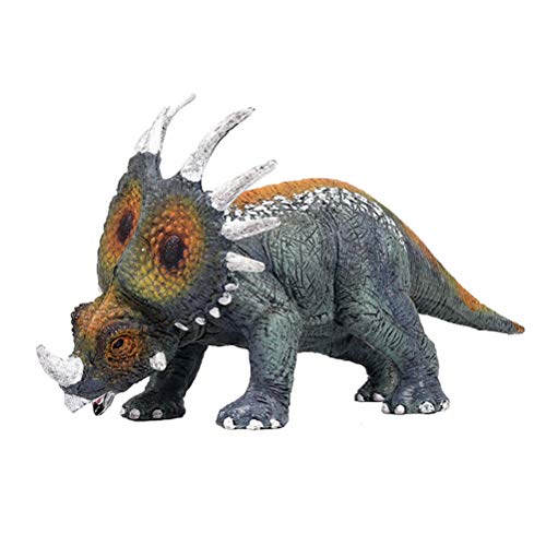 Flormoon Dinosaur Toy - Realistic Styracosaurus Dinosaur - PlasticÂ Dinosaur Figures - Birthday Cake Decoration, Party Supplies for Kids Boys Toddler(Blue)