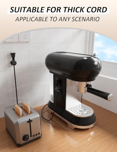 Abrazaderas para gestión de cables, paquete de 7 organizadores de cables negros, sujetadores de cables para escritorio compatibles con cables de 0 a 8 mm miniatura 5