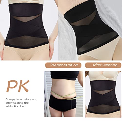 Faja abdominal postparto delgada 2 unidades talla L negra miniatura 6