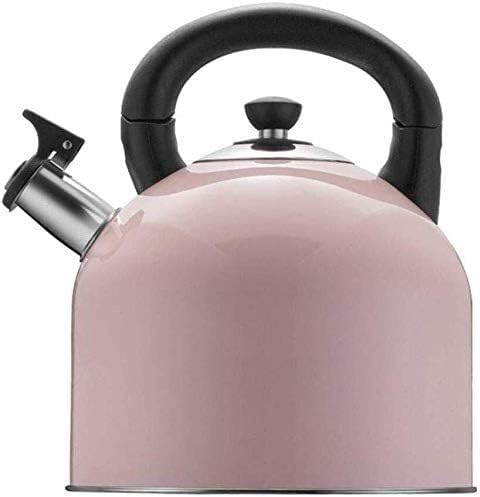 Bouilloire à thé universelle 4 litres en inox 304 rose pour plaque gaz