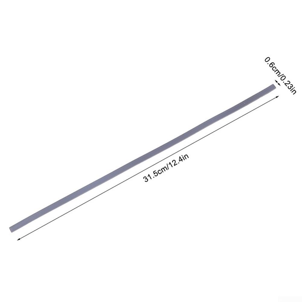 Piedini di ricambio in gomma per laptop HP ENVY X360 15-DR, striscia adesiva inferiore antiscivolo, 31,5 x 0,6 cm, nero e grigio, per stabilità e protezione (grigio)