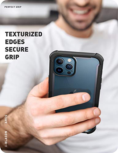 i-Blason Ares Capa para iPhone 12 Pro Max de 6,7 polegadas (versão 2020), capa amortecedora transpar