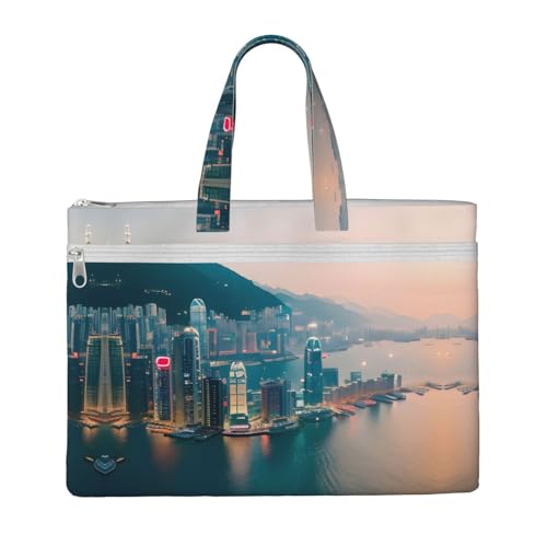 Hong Kong Canvas Document Bag Briefcase For Professionals And Executives