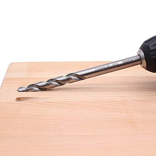Autotoolhome 3/8" Pocket Hole Drill Bit With Depth Stop Collar 6.5" Length Replacement Twist Step Drill Bit For Manual Pocket Hole Jig Master System #TOP1