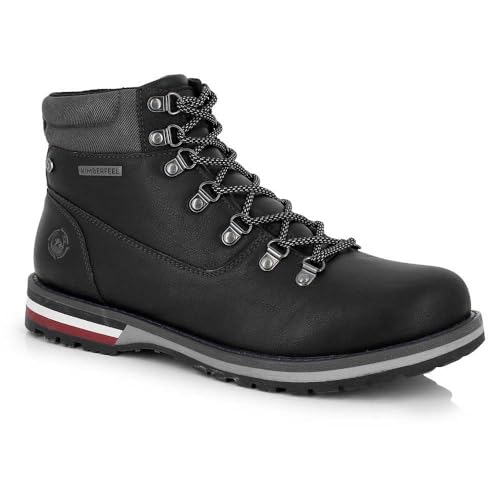 KIMBERFEEL Apres Ski Romeo Noir Homme avec semelle crantée antiglisse