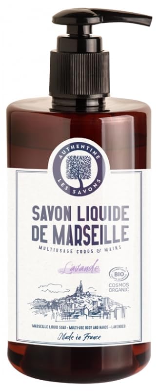 Organic Lavender Liquid Marseille Soap for Body and Hands 1 L