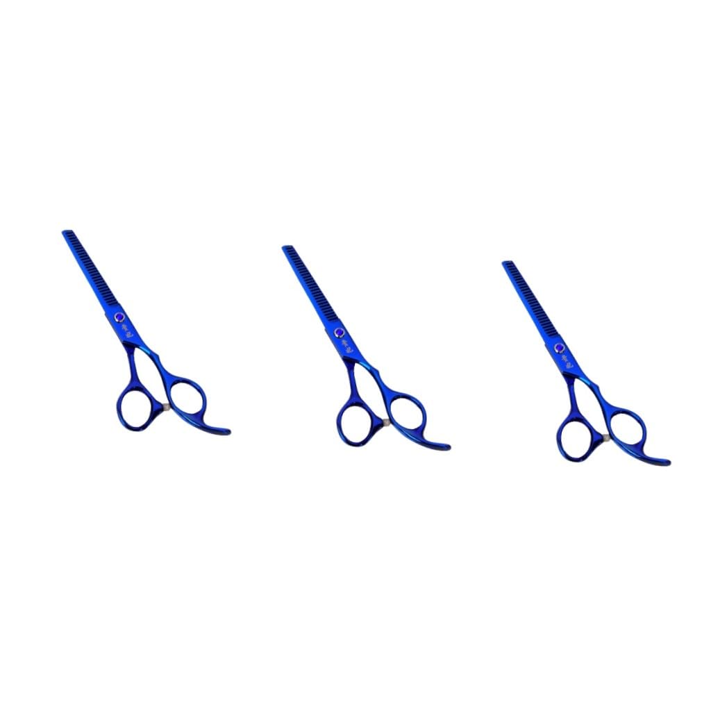 MAGICLULU 3 Piezas tijeras de acero inoxidable tijeras rectas herramienta de de pelo en los ojos para adultos mascota de peluquero cabello de pelo plano
