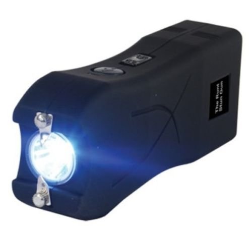 Runt 20 Million Volt Rechargeable Black Self Defense Hand Stun Gun With Holster #TOP2