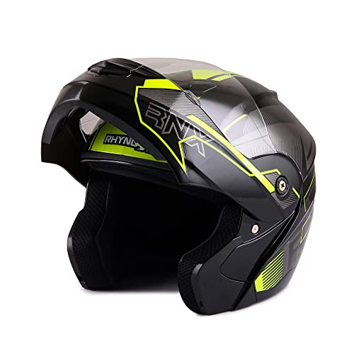 Image of RNX-Beast PRO ISI Certified Flip-Up Helmet - Green