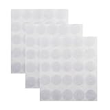 Mayam Adhesive Non-slip Grips for Quilt Templates Ruler Non-slip Adhesive Rings, Semi-transparent, 3 Sheets, 150 Pieces Total, 75 Large and 75 Small