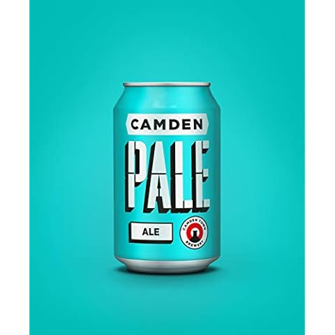 CAMDEN Pale Ale Pack - 24 x 330 ml Cans - Unpasteurised, Hoppy, Fruity, Dry - 4% ABV Beer by Camden Town Brewery Cover