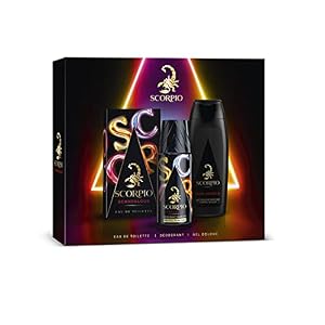 SCORPIO – Coffret 3 produits Scandalous – Coffret Cadeau Homme – Eau de toilette flacon 75ml, Gel Douche 250ml et Déodorant atomiseur 150ml