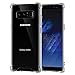 Galaxy Note 8 Case Crystal Clear Shockproof Bumper Protective Cell Phone Case for Samsung Galaxy Note 8 Transparent Pure TPU Back Covers for Men Women Boys Girls Flexible Slim Fit Rubber Silicone Gel