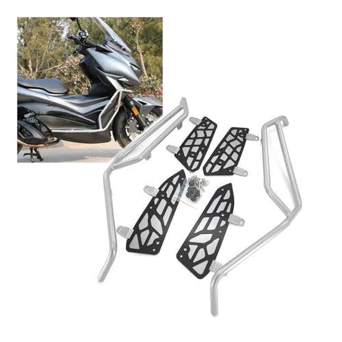 Barre anti-chute moto 350D : garde moteur renforcé anti-rayures cadre