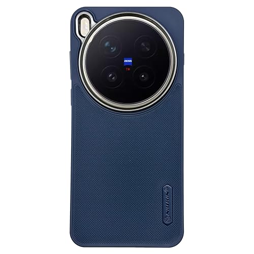 Image of NIUKIN Super Frosted Shield Pro Soft Back Case for Vivo X300 Pro | Camera Ring | Shockproof Scratchproof Cover (Titanium Blue)