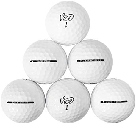 Vice Golf Ball Mix – 100 Near Mint Quality Used Golf Balls (AAA Pro Pro Soft Tour Drive GolfBalls), White (100PK-Vice-3)