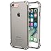 Speira iPhone 8 / iPhone 7 Transparent Case with Reinforced Corners, [Anti-Discoloration] [No-Slip Grip] (Gray)