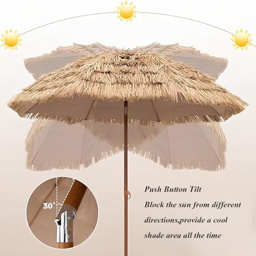 Parasol hawaïen pliable à installation facile pour bloquer le soleil changeant - 3