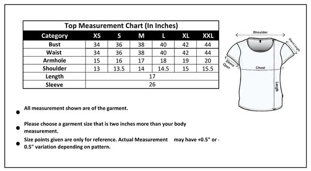 Image of Selvia Women's Georgette Printed (Elastic Waist) Regular Fit Casual Top