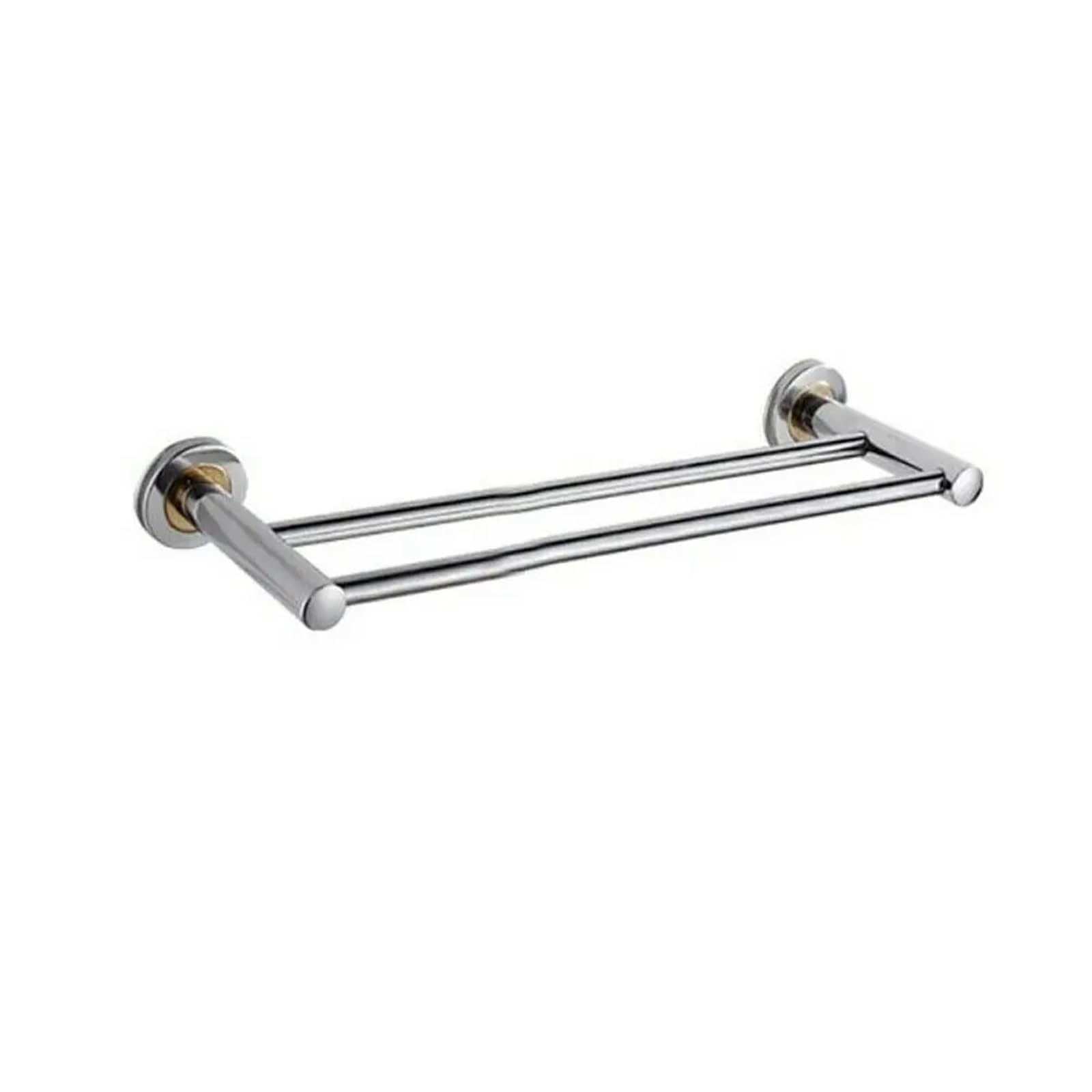 Bathroom towel rail 40/50cm Single/Double Bars Towel Rack Bathroom Bar Wall-Mounted Shelf(Double towl rail)