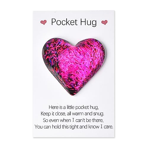 Best Friend Birthday Pocket Hug Token for Women Long Distance Friendship BFF Gifts for Men Christmas Graduation Bestfriend Coworkers Colleague Leaving Going Away