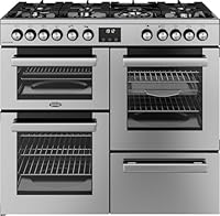 Belling Cookcentre 100DF 100cm Dual Fuel Range Cooker - Stainless Steel - A/A Rated