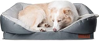 Fida Premium Dog Bed Orthopaedic Memory Foam Washable, Oxford Fabric Cover, 89 x 65 CM for Large Dogs, Eases Pet Arthritis & Hip Dysplasia Pain, Therapeutic & Supportive
