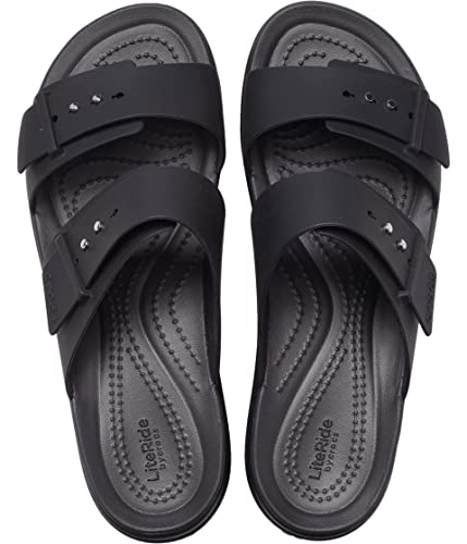 Crocs Brooklyn Buckle Low Wedge Black 1 6 M2