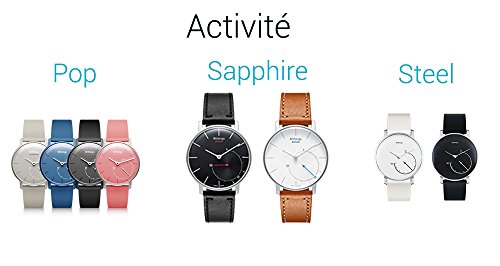 Withings Activité Sapphire - Smartwatch mit Aktivitäts- und Schlaftracker - Schweizer Fabrikat