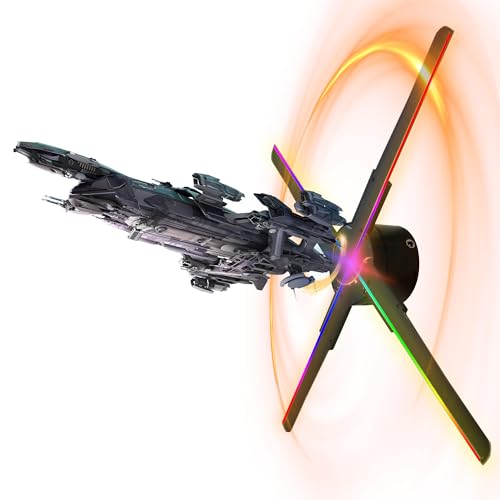 3D Hologram Fan, 60cm (24 In)HD LED Holographic Spinning Display , 4-Blade hologram projector Transparent Medium for Retail, Bars, ad and Events -  YSTEROKS