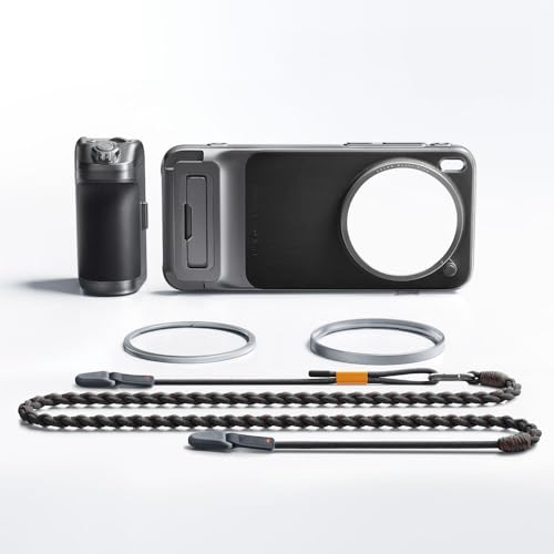 vivo PGYTECH Grip Kit per X300 Pro – Impugnatura ergonomica con pulsanti di scatto, zoom e registrazione video, batteria 2300 mAh per ricarica e uso prolungato