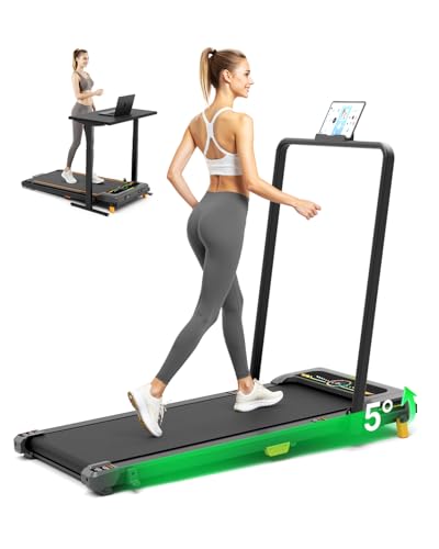 Image of Walking Pad Treadmill, WALKWAKE 5% Incline Walking Pads, Compact Under Desk Treadmill for Home, 330lb Capacity 2.5HP Running Machine for Walking Jogging with LED Display