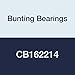 Bunting Bearings CB162214 Sleeve (Plain) Bearings, Cast Bronze C93200 (SAE 660), 1" Bore x 1-3/8" OD x 1-3/4" Length (Pack of 3)