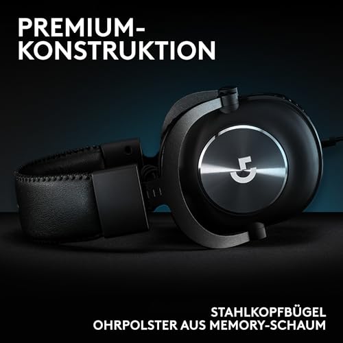 Logitech G Pro X SE Kabelgebundenes Gaming Headset mit Mikrofon: Abnehmbares Mikrofon, DTS Headphone:X 7.1, inkl. USB DAC, für PC, Xbox One, Xbox Series X|S, PS5, PS4 - Schwarz – Bild 5